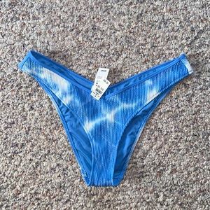 Aerie swimming suit bottoms, size XL, blue